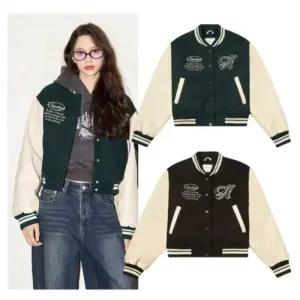 행텐 HC04 여성바시티 야구점퍼 여성패딩 바시티점퍼 10490-111-802