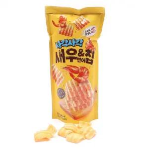 사각사각 새우 엔 연어칩 18g(1박 30개입) 26.10.17박삭한과자 안주 스낵 맛있는