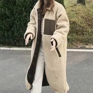 [제이프로젝]여자 오버핏 집업 롱코트 뽀글이 겨울 아우터 양털후리스롱자켓 겨울여행예쁜코디 여자트윈룩