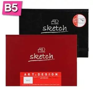 아트앤 S1006 검정 양장 스케치북 B5 제본 80장미술 전문가 화방용품 문구 그림 전문가용 준비물