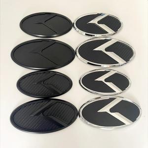 기아 스포티지 쏘렌토 옵티마 포르테 리오 스팅어 K5 용 3D ABS K 로고 자동차 앞 후드 뒤 트렁크 엠블럼