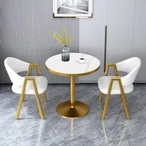 철제 2인용 식탁 발코니 북유럽 테이블 티 거실 세트