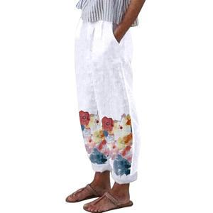 [Gabrioir] 여성 바지 마 와이드팬츠 무지 삼혼 여유 얇은 가오리 팬츠 고무 포켓 포함 9부 봄 여름 큰 사이즈 롱 가오리팬츠 체형커버 심플 허리밴딩 박춘하 가을 여성복