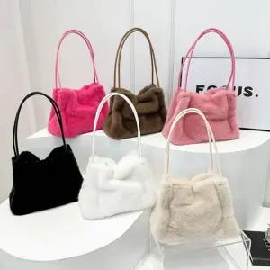 보들보들 퍼 여성 숄더백 가방 겨울 가을 털 인조퍼