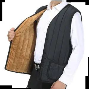 킵웜 남성 패딩 융털조끼 방한 털조끼 야외 작업복