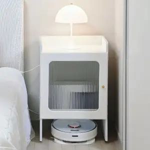 앤슬론 로봇청소기장 수납장 화이트 보관함 선반 단일 협탁 집