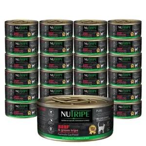 뉴트라이프 퓨어 고양이 주식캔 소고기 그린트라이프 95g 24개