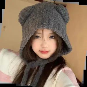 겨울모자 네추럴 니트 털모자