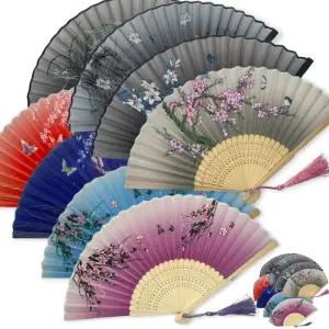 한지부채 전통 대나무 접이식 태슬 부채 8종 LM-0584