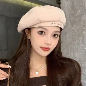 자외선차단모자 영문포인트 알바모자 화가모자 바리스타 카페 베레모