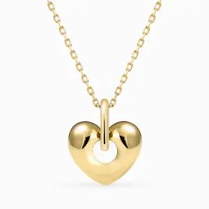 14K 츄어블 하트 목걸이