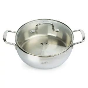 하나빌라 아우로 AURO 냄비 IH 통5중 스텐304 양수 26cm