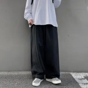 드롭와이드팬츠 남자바지 베이직 밴딩팬츠 가을 여자