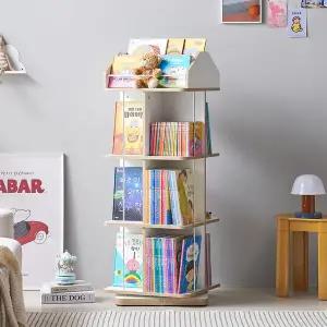 [비앙스] 북타워 인테리어 회전책장 4단