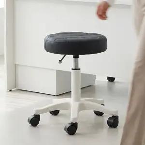 기분좋은 이동 이지핏체어 원형 회전 스툴의자 진료 학원상담 메이크업 뷰티의자 스툴