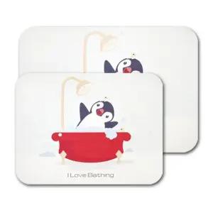 규조토 발매트 논슬립패드+사포 포함 욕조펭귄 M 규조토발매트 욕실발매트