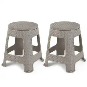 행사용 편의점 플라스틱 포장마차 의자 스툴 2개