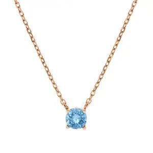 18K 미니멀 3월 아쿠아마린 탄생석목걸이 PNN38190