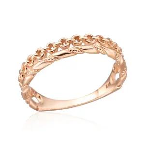 18K 서클체인트위스트 레이어드 두줄 반지 NPR24410