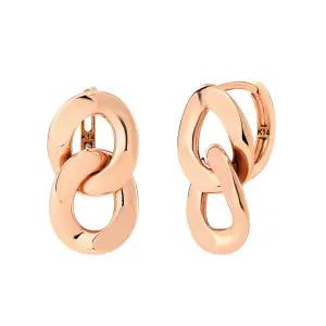 18K 볼드 드롭 체인 귀걸이 한쌍 JNE36295