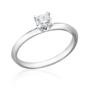 18K 심플 웨딩링 4.25mm 프롱 큐빅 반지 NPR29445