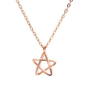 18K 스타 별 와이어 함마링 체인 목걸이 NPN29275