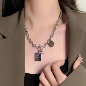 체인 토글 목걸이 하트 원형 사각 레이어드 볼드목걸