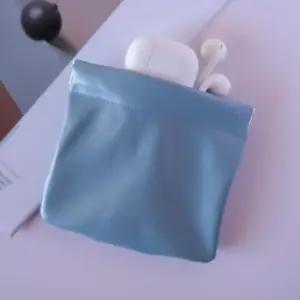 소품주머니 인조가죽 컴팩트 가방 심플 미니 파우치