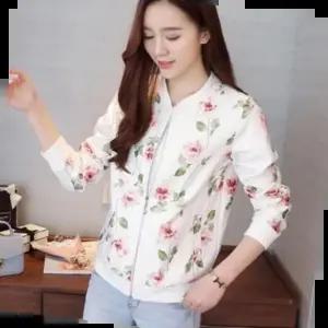 여성 여름 등산 플라워 바람막이 점퍼 자켓