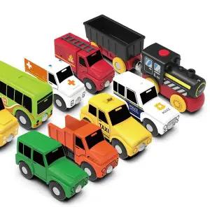 [키움하우스](의정부점)[미카포트] 기차와 자동차 10종세트