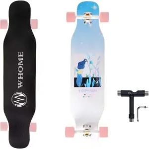 WHOME 롱보드 - 성인용/청소년용 42인치 여자/어린이 초급/프로 프리스타일 댄스 스케이트보드(T-Tool