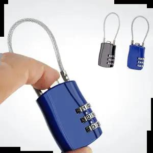 도난방지 와이어 자물쇠 번호키 잠금장치 캐리어용