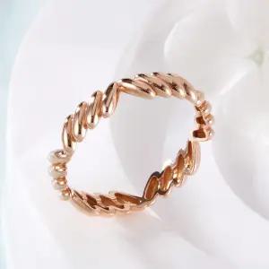 18K 사선V 물방울볼 올밴드 할로우링 반지 SRS42394