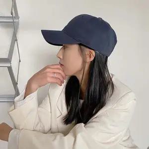 여성 데일리 무지 스트랩 야구모자 볼캡