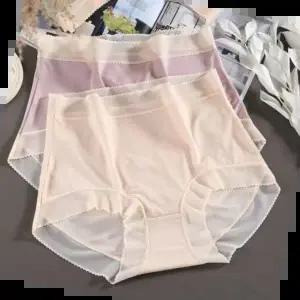 청순팬티 배색 레이스 빅사이즈팬티 빅사이즈