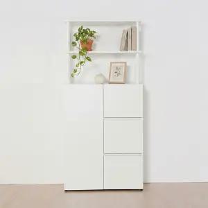 E0 아르케 시스템선반 다용도 수납 책장 800 3단B+선반 2단 DF927805