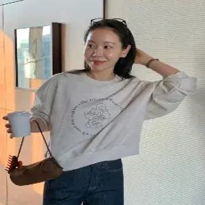 모브미니 세미크롭 라운드넥 맨투맨 (3 color) 디즈니정품