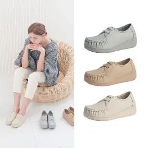 올리 소가죽 발편한 컴포트화