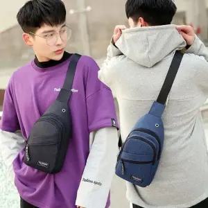 남성 여행 출장 외출 보조 가방 캐주얼 숄더 크로스백 (KYR-WC0560B)