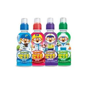 뽀로로음료수 블루베리/딸기/밀크/사과 6개씩 총24개