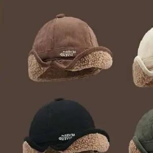 쌍문상회 골덴 귀달이 군밤모자 UC0055 숏챙모자