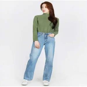 여성 NV00WF84 빅사이즈기본와이드중청청바지 HSSG 2001