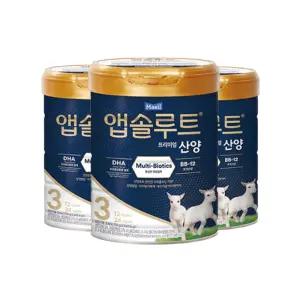 앱솔루트 산양 분유 3단계(12~24개월) 750g 3캔