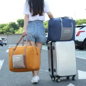 여행용 폴딩 캐리어 보조 수납 가방 접이식 짐 보관 백 캐리어결합 기내용 해외 다용도