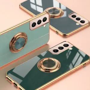 유니블링 갤럭시S21 울트라 플러스 골드 라인 스마트링 케이스