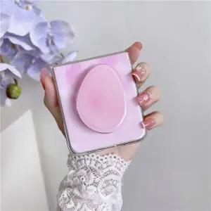 유니블링 갤럭시 z플립3 물방울 하트 미러 진주 핑거톡 케이스