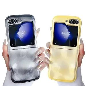 유니블링 갤럭시z플립5 예쁜 물결 그라데이션 컬러 젤리 케이스