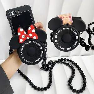 유니블링 갤럭시z플립 6 5 4 3 레트로 커플 카메라 지갑 케이스