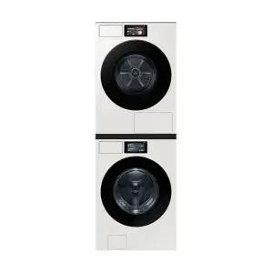 삼성 비스포크 AI 세탁기 건조기 세트 25/22kg + 상단 설치 키트 WF90F2522ACHY 그레이지