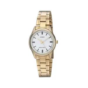 [카시오]카시오 LTP-V005G-7A 클래식 라운드 금장 아날로그 여성 메탈 시계